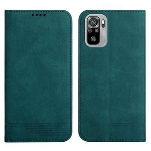 For Xiaomi Redmi Note 10 4G Strong Magnetic Leather Case(Green)