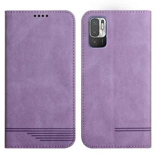 For Xiaomi Redmi Note 10 5G Strong Magnetic Leather Case(Purple)