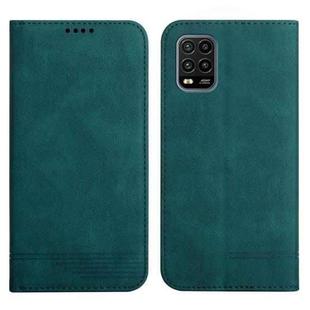 For Xiaomi Mi 10 Lite Strong Magnetic Leather Case(Green)