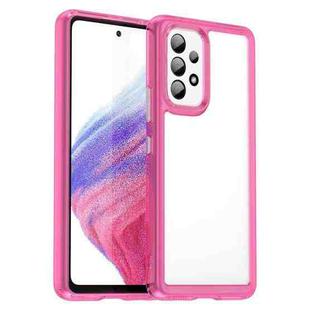 For Samsung Galaxy A53 Colorful Series Acrylic + TPU Phone Case(Transparent Pink)