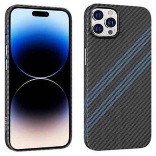 For iPhone 14 Pro Max hoco Cave Slim PC Phone Case (Black Blue)