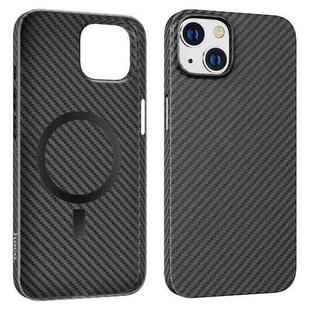 For iPhone 14 hoco Cave Ultra-thin Magnetic PC Phone Case (Black)