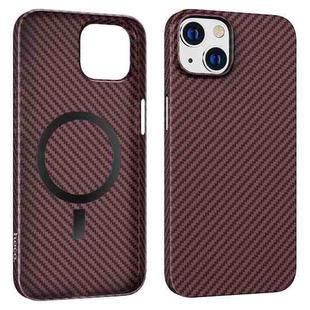 For iPhone 14 hoco Cave Ultra-thin Magnetic PC Phone Case (Red)