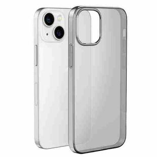For iPhone 14 hoco Light Series Soft TPU Phone Case (Transparent Black)
