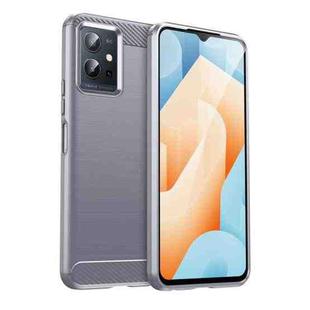 For vivo T1 5G Brushed Texture Carbon Fiber TPU Phone Case(Grey)