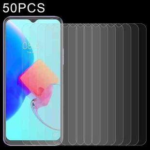 50 PCS 0.26mm 9H 2.5D Tempered Glass Film For Tecno Spark 9T India