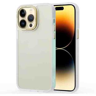 For iPhone 14 Pro Gold Version Frosted Back Shockproof Phone Case(Gold)