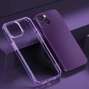 For iPhone 14 Plus TPU Four-corner Airbag Shockproof Phone Case (Purple)