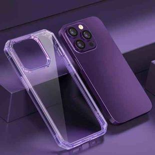 For iPhone 14 Pro TPU Four-corner Airbag Shockproof Phone Case(Purple)