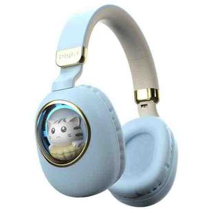B4 RGB Cartoon Stereo Headset Wireless Bluetooth Headphones (Blue)