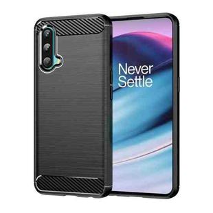 For OnePlus Nord CE 5G Brushed Texture Carbon Fiber TPU Phone Case(Black)