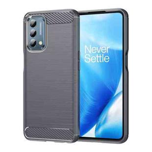 For OnePlus Nord N200 5G Brushed Texture Carbon Fiber TPU Phone Case(Grey)
