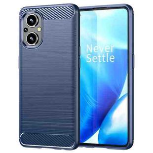 For OnePlus Nord N20 5G Brushed Texture Carbon Fiber TPU Phone Case(Blue)