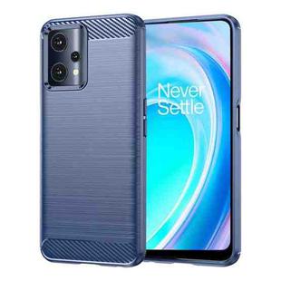 For OnePlus Nord CE 2 Lite 5G Brushed Texture Carbon Fiber TPU Phone Case(Blue)