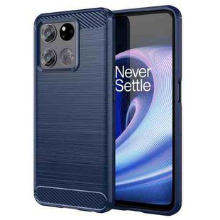 For OnePlus Ace Racing Brushed Texture Carbon Fiber TPU Phone Case(Blue)