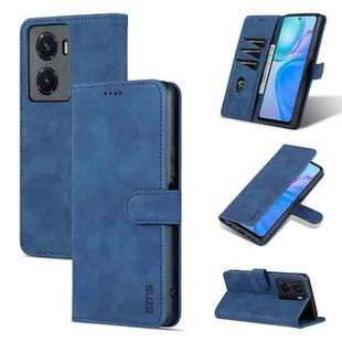 For vivo Y77 5G AZNS Skin Feel Calf Texture Flip Leather Phone Case(Blue)