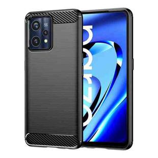 For Realme Narzo 50 Pro Brushed Texture Carbon Fiber TPU Phone Case(Black)