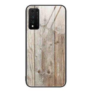 For Huawei Nzone S7 Pro 5G Wood Grain Glass Protective Case(Grey)