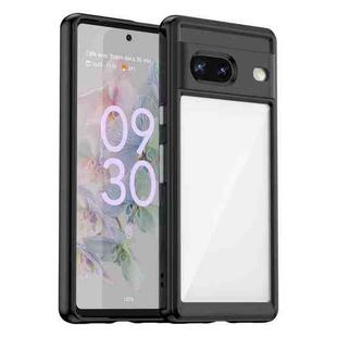 For Google Pixel 7 5G Colorful Series Acrylic + TPU Phone Case(Black)