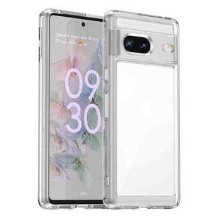 For Google Pixel 7 5G Colorful Series Acrylic + TPU Phone Case(Transparent)