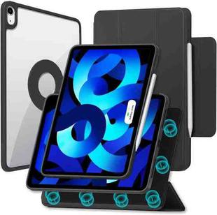 For iPad mini 6 Trifold Magnetic Rotating Smart Case(Black)