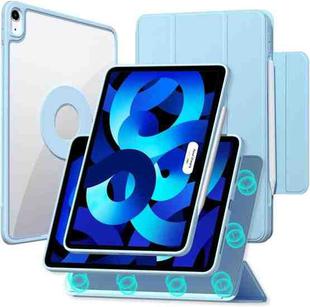 For iPad mini 6 Trifold Magnetic Rotating Smart Case(Sky Blue)