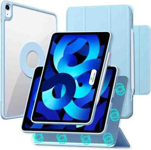 Trifold Magnetic Rotating Smart Case For iPad Pro 11 2018 / 2020 / 2021(Sky Blue)