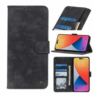 For iPhone 14 Pro Max Antelope Texture Leather Case (Black)