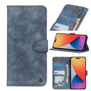 For iPhone 14 Pro Antelope Texture Leather Case(Blue)