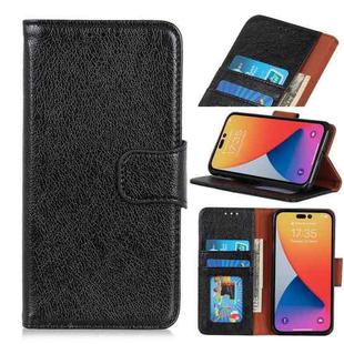 For iPhone 14 Pro Max Nappa Texture Leather Case (Black)