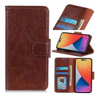 For iPhone 14 Pro Max Nappa Texture Leather Case (Brown)