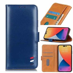For iPhone 14 Pro Max Pearl Texture Leather Case (Blue)