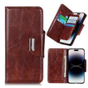 For iPhone 14 Pro 6 Card Slots Leather Phone Case(Brown)