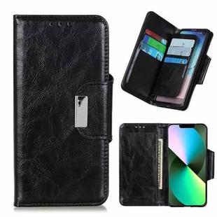 For iPhone 14 6 Card Slots Leather Phone Case (Black)
