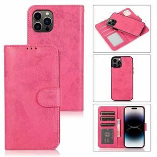 For iPhone 14 Pro 2 in 1 Detachable Leather Case(Pink)