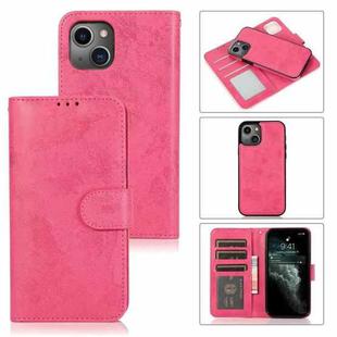 For iPhone 14 2 in 1 Detachable Leather Case (Pink)