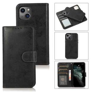 For iPhone 14 2 in 1 Detachable Leather Case (Black)