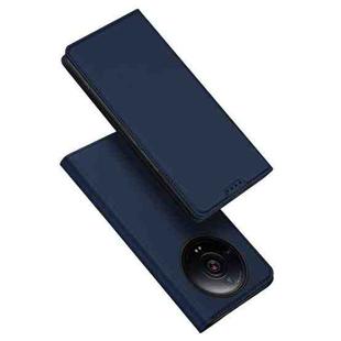 For Xiaomi 12S Ultra DUX DUCIS Skin Pro Series Flip Leather Phone Case(Blue)