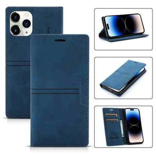 For iPhone 14 Pro Magnetic Leather Phone Case(Blue)