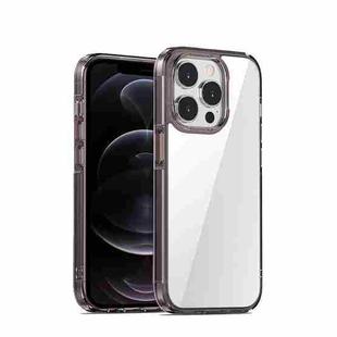 For iPhone 12 / 12 Pro iPAKY Aurora Series Shockproof PC + TPU Protective Phone Case(Transparent Black)