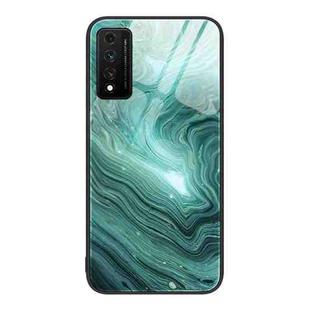 For Huawei Nzone S7 Pro 5G Marble Pattern Glass Protective Phone Case(Water Waves)