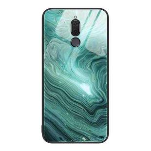 For Huawei Maimang 6 Marble Pattern Glass Protective Phone Case(Water Waves)