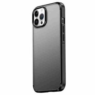 For iPhone 14 Pro wlons Ice-Crystal Matte Four-corner Airbag Case(Black)