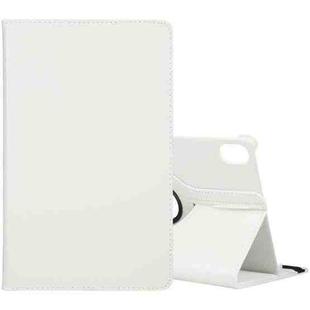 For Honor Pad 8 360 Degree Rotation Litchi Texture Flip Leather Tablet Case(White)