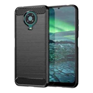 For Nokia 6.3 / 6.4 Brushed Texture Carbon Fiber TPU Phone Case(Black)