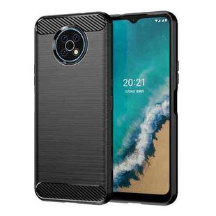 For Nokia G50 Brushed Texture Carbon Fiber TPU Phone Case(Black)