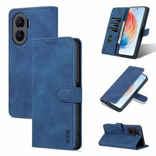 For Honor X40i AZNS Skin Feel Calf Texture Flip Leather Phone Case(Blue)