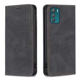 For Motorola Moto G42 4G Magnetic RFID Blocking Anti-Theft Leather Phone Case(Black)