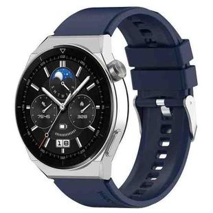 For Honor Watch GS 3 22mm Steps Style Silicone Watch Band(Navy Blue)