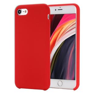 For iPhone SE 2022 / SE 2020 Shockproof Full Coverage Silicone Soft Protective Case(Red)